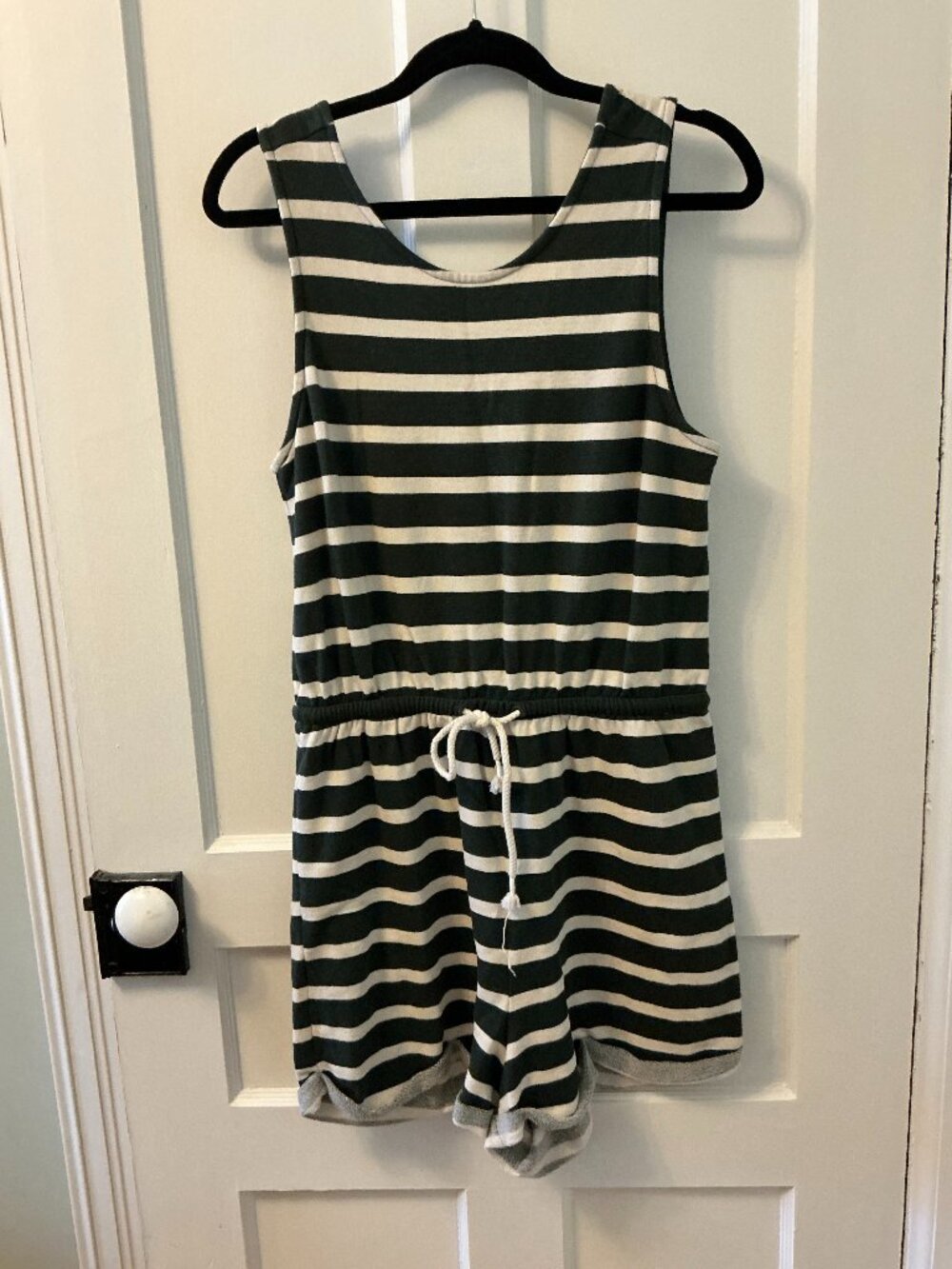 TWIK Striped French Terry Romper (M)